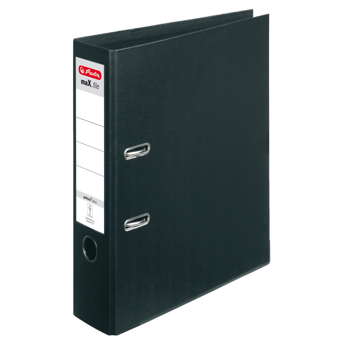 lever arch file maX.file protect plus A4 8cm black - Herlitz